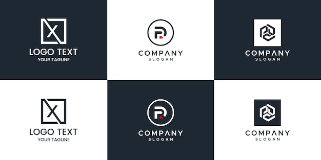 Monogram logo set