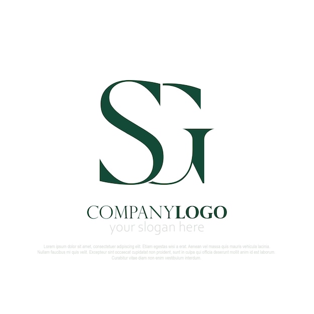 Monogram logo SG