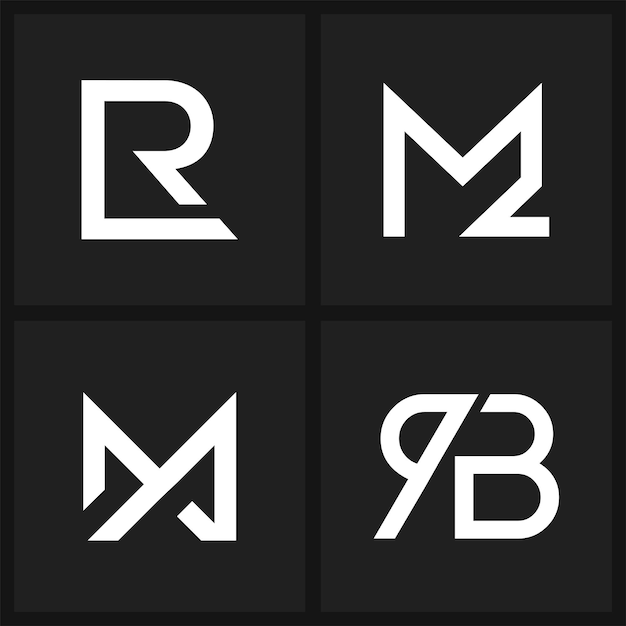 Monogram logo templates