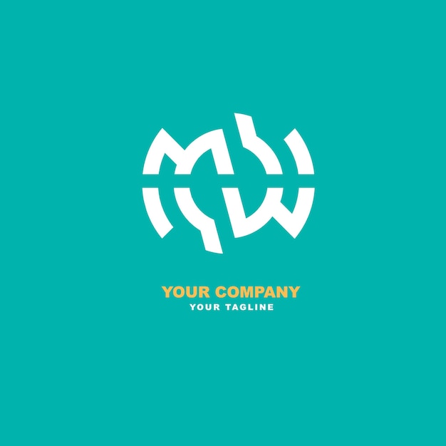 Monogram logo vector sjabloon voor bedrijfsidentiteit