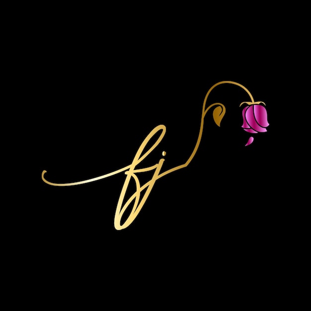 Monogram logo voor feest, bruiloft, wenskaart, uitnodiging Vector sjabloon