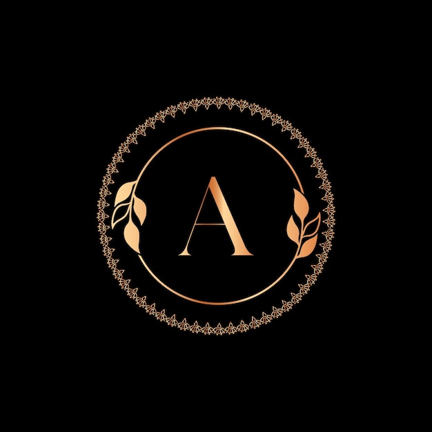 Vector a monogram logotype for celebration , jewelry wedding, greeting card, invitation vector template