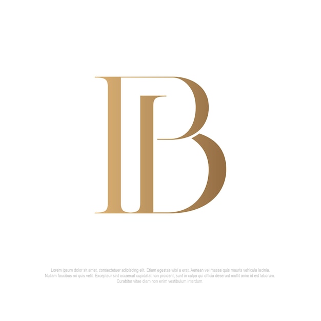 Вектор Логотип monogram pb