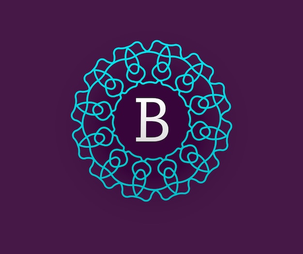 Monogram with letter B