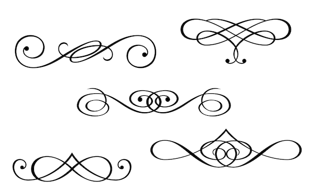 Monograms and swirl elements