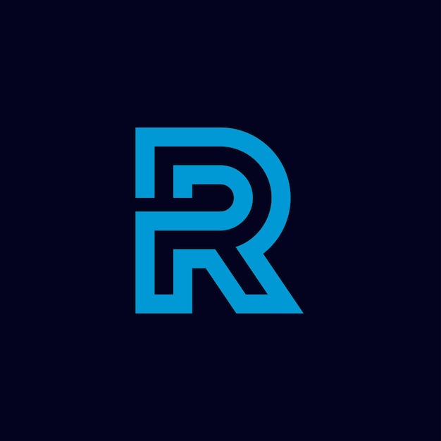 Premium Vector | Monoline initial letter r vector logo template