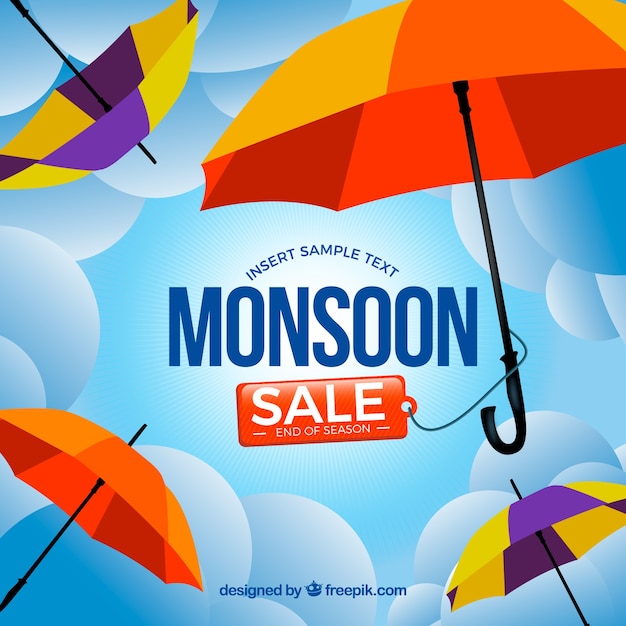Monsoon sale background