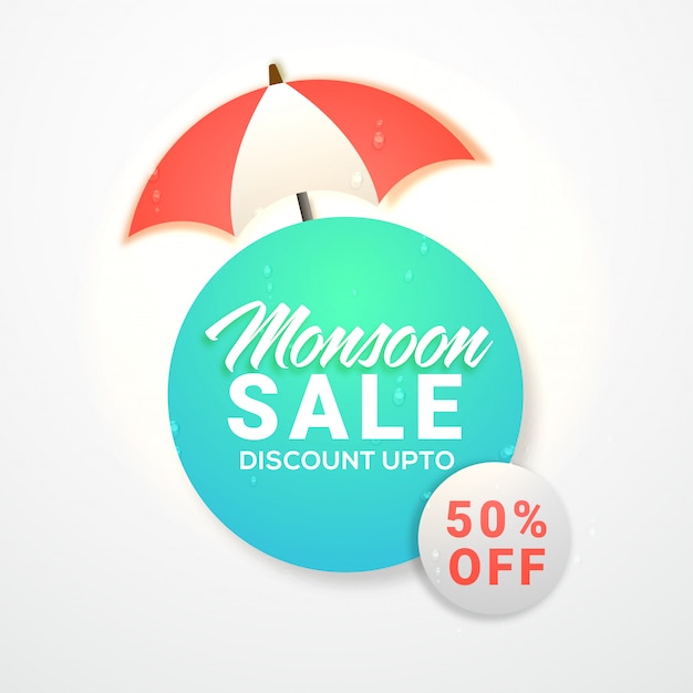 Monsoon sale concept