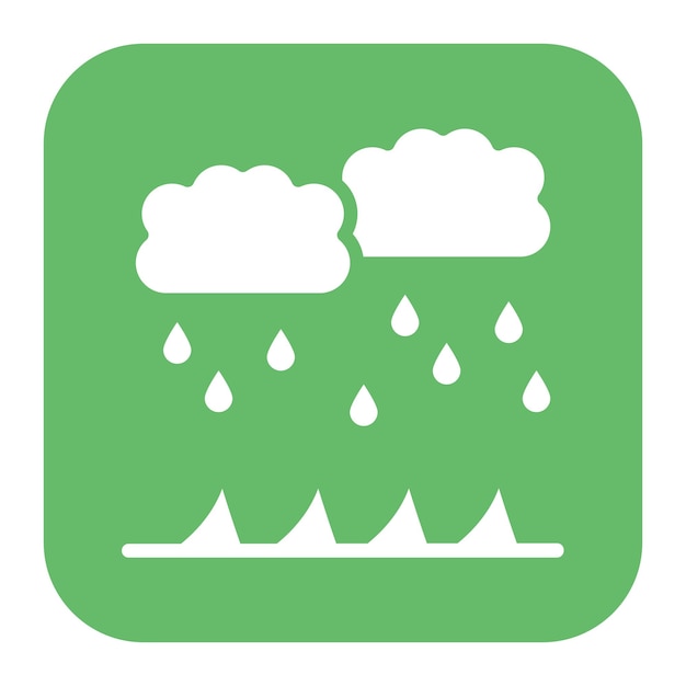 Monsoon season icon vector image can be used for rainforest