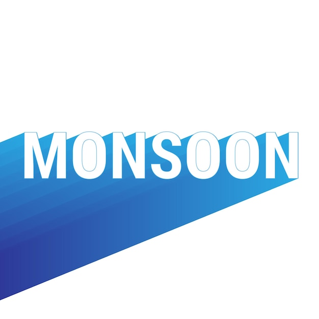 Monsoon word art