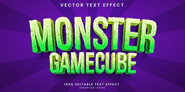 Monster 3d editable text effect