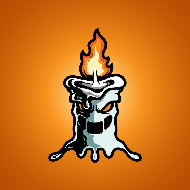 Monster candle halloween lighting character