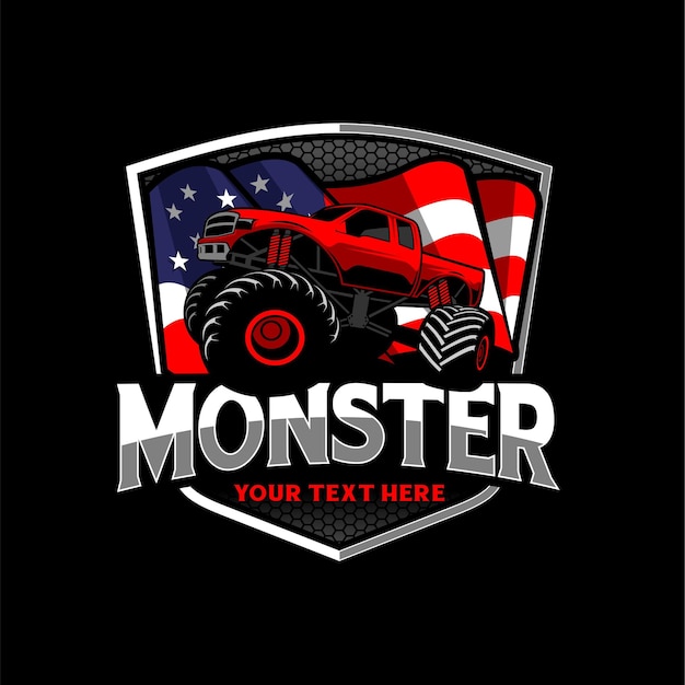 Vector monster car