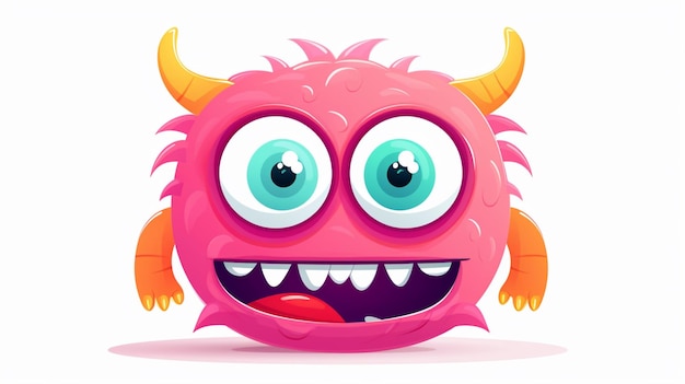 Monster cartoon vector on a white background