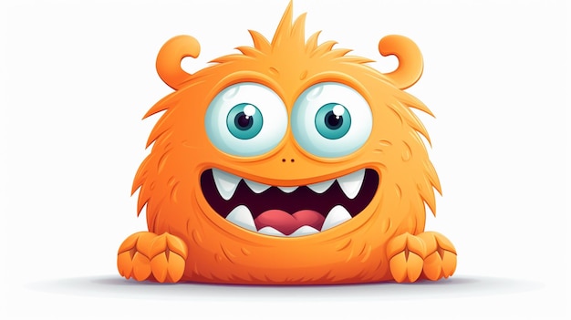 Monster cartoon vector on a white background