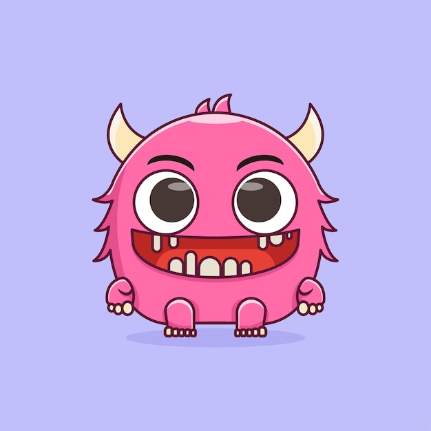monster character mascot logo template