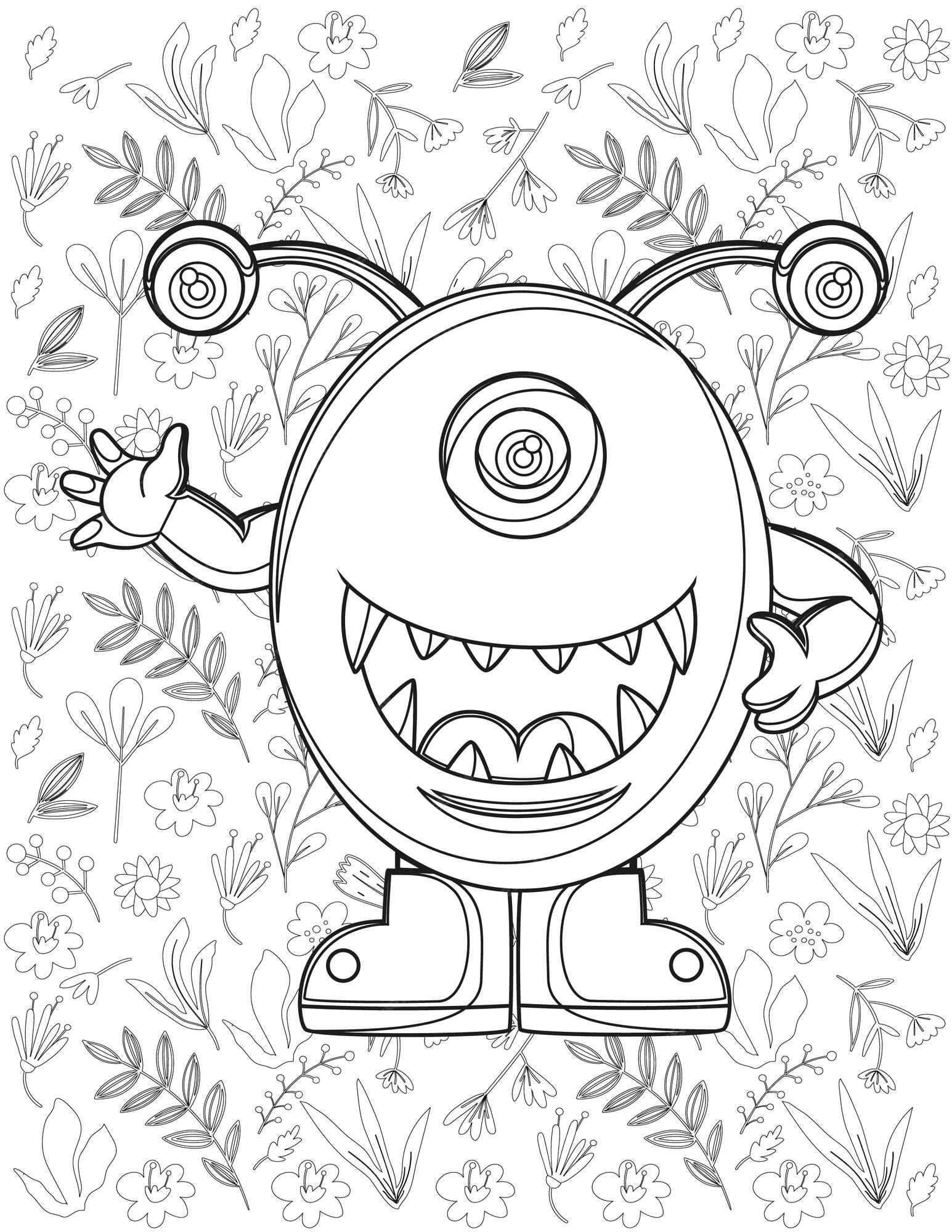 Free Monsters Vs Aliens Coloring Pages