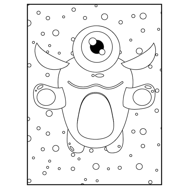 Monster Coloring Pages For Kids