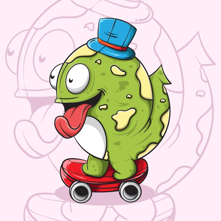 Vector monster doodle illustratie