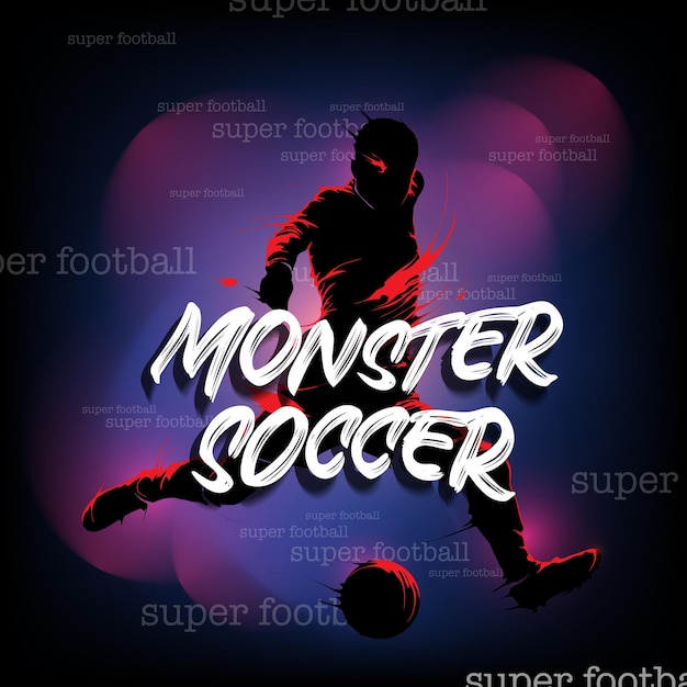 monster football soccer shadow player