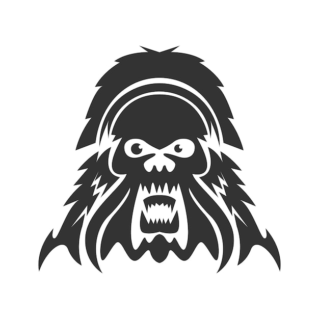 Monster icon logo design