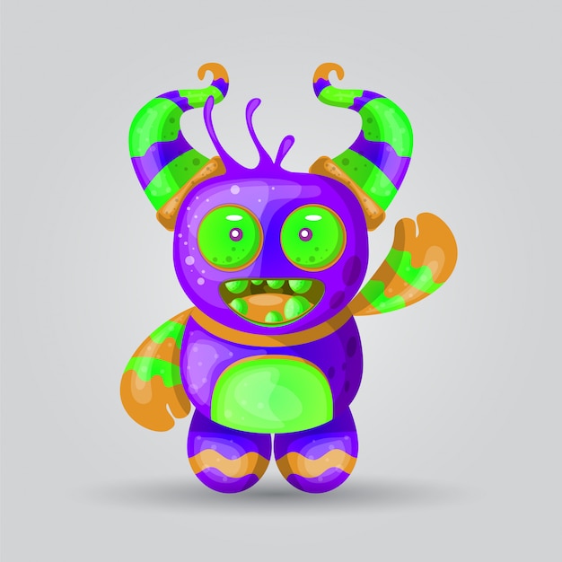 Monster illustratie vector voor print ontwerp