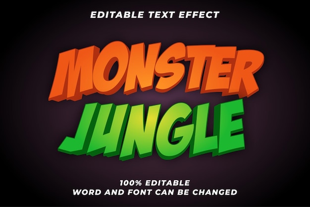 Monster Jungle-teksteffect