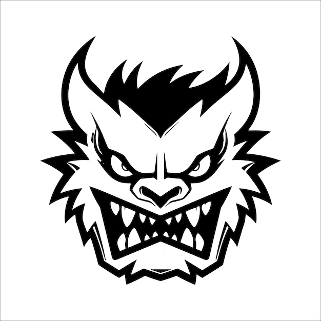 Monster Logo Design Vector