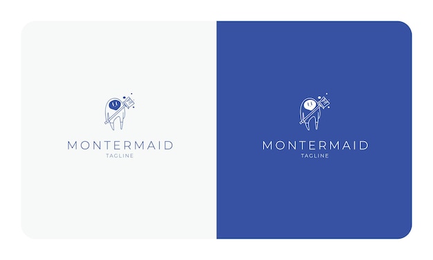 Monster maid Logo Corporate simple Design