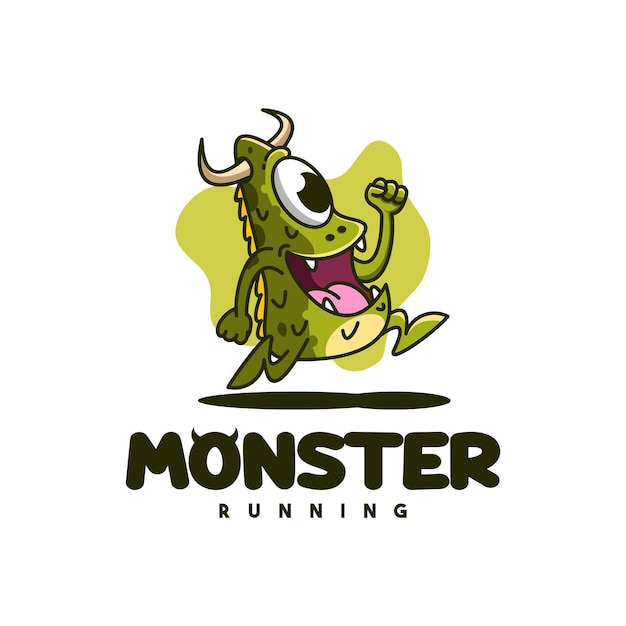 Vector monster mascot character logo vector