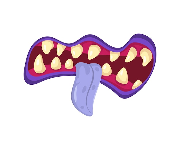 Vector monster mouth