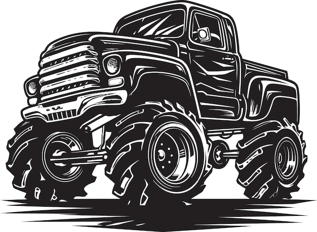 Monster Mud Truck Vector