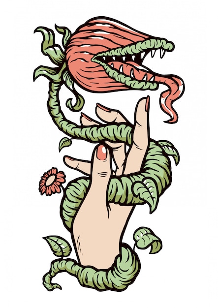 Monster plant illustration