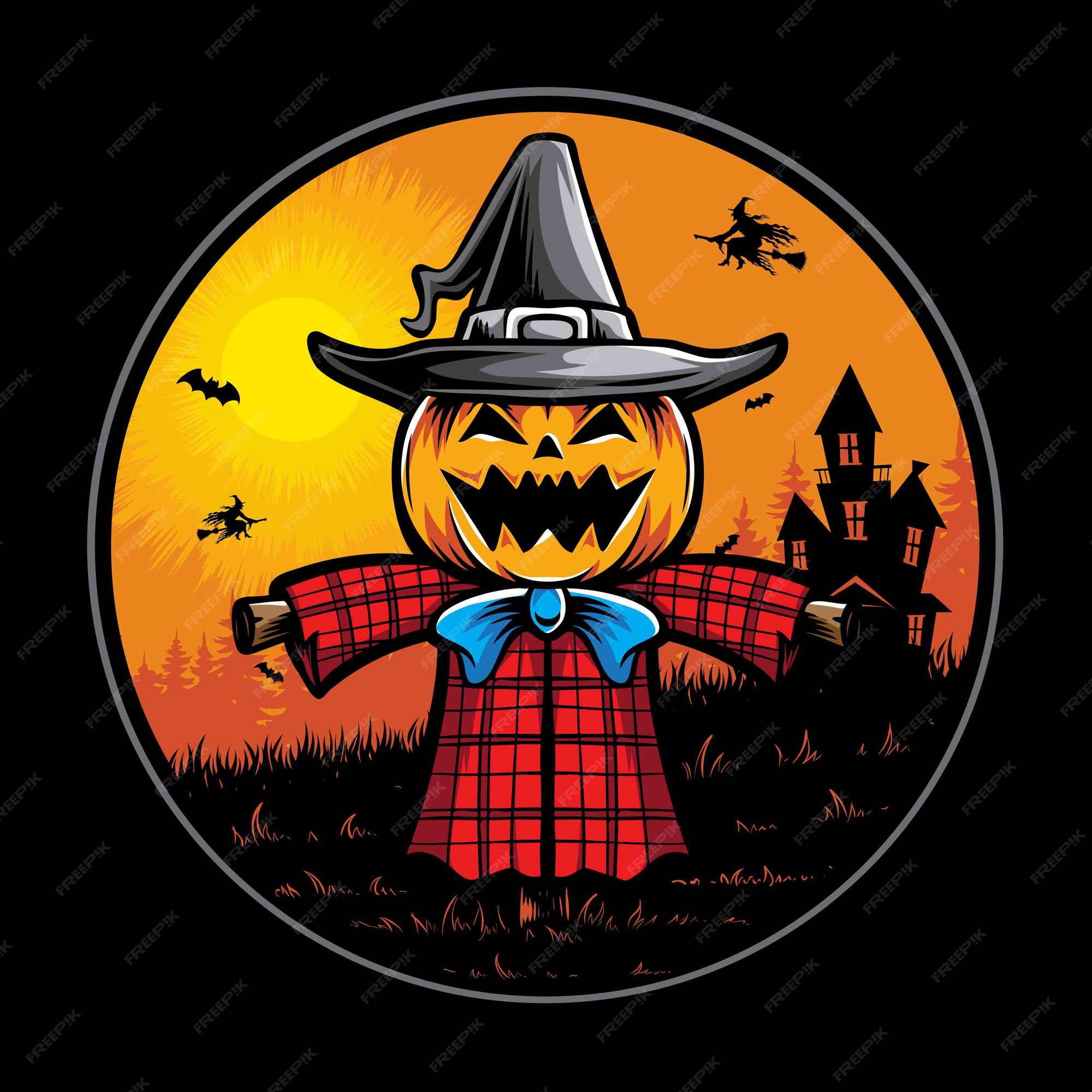 Halloween vector illustration of a mandrake fotomural • fotomurais