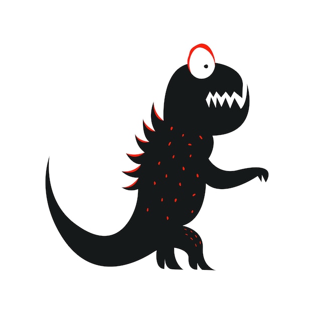 Monster sillhouette illustration