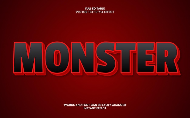 monster text effect