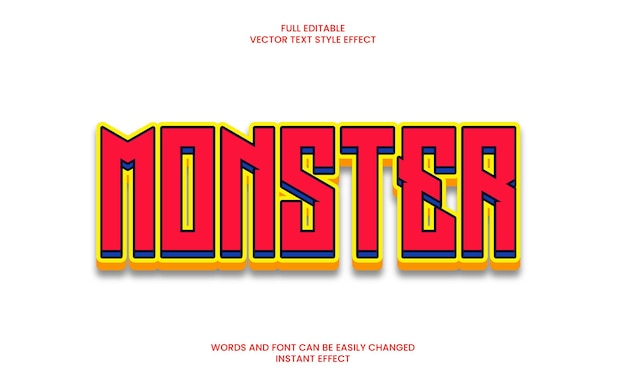 Monster Text Effect