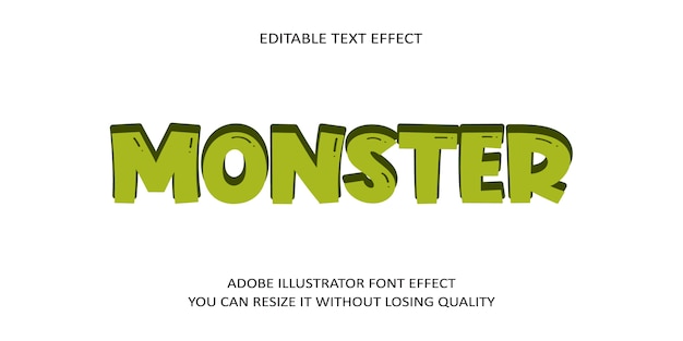 Monster Text Font Effect