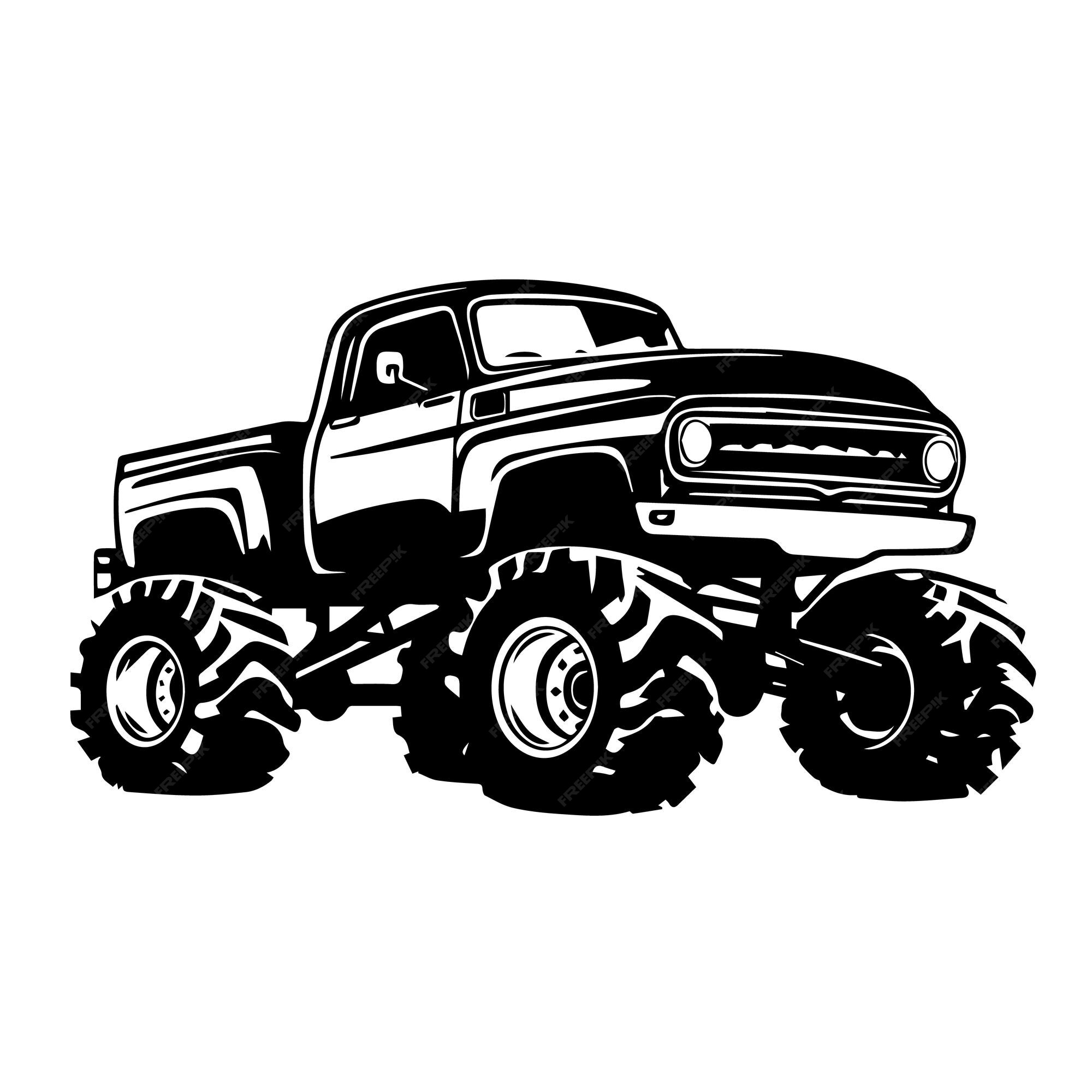 Monster truck Black and White Stock Photos & Images - Alamy