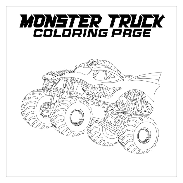 Monster Truck Coloring Page