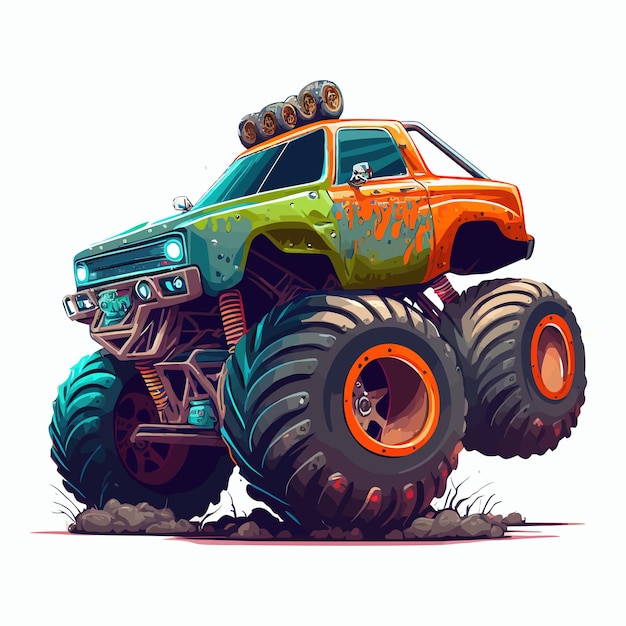 Cartoon monster truck hi-res stock photography and images - Alamy