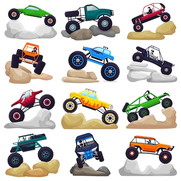 Blue Cartoon Monster Truck Stock Illustrations – 202 Blue Cartoon Monster Truck Stock Illustrations, Vectors & Clipart - Dreamstime