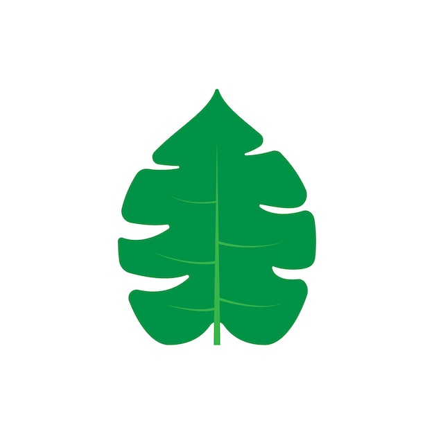 monstera blad logo pictogram groen