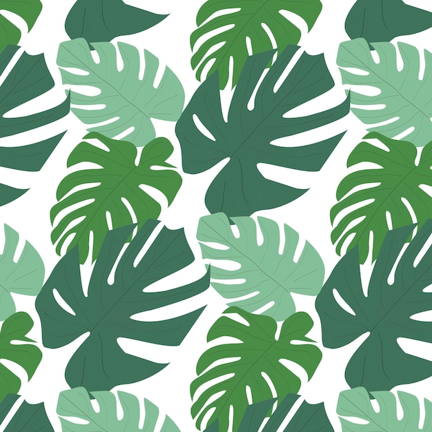 Monstera leaves background. Jungle print.