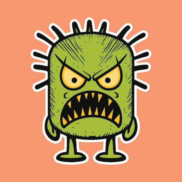 Vector monstercartoonillustration