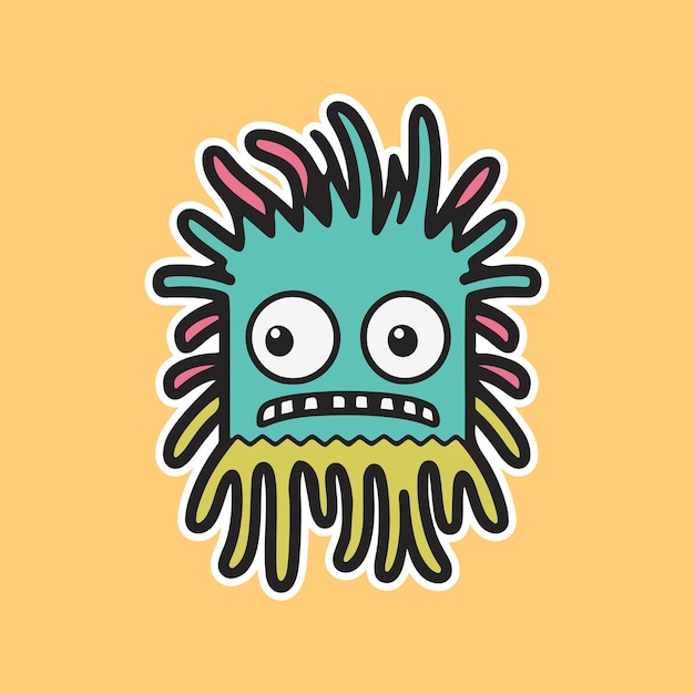 Vettore monster cartoon illustration