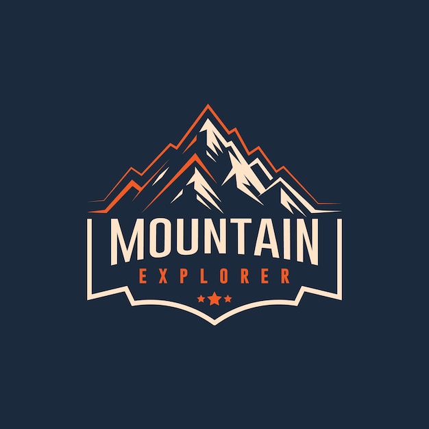 Vector montain silhouet logo vector