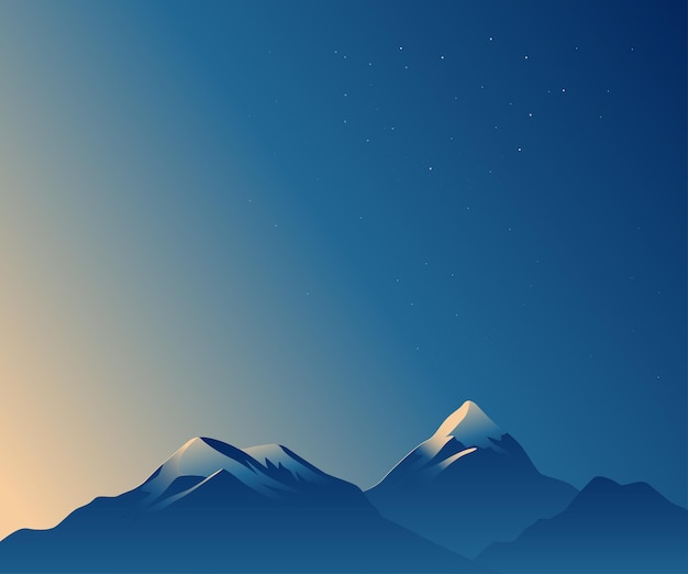 Montains vector illustration