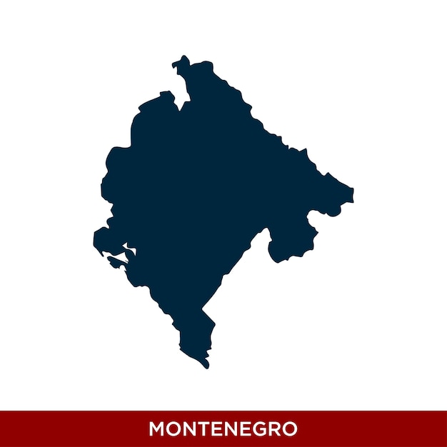 Montenegro Country Map Icon Vector Design