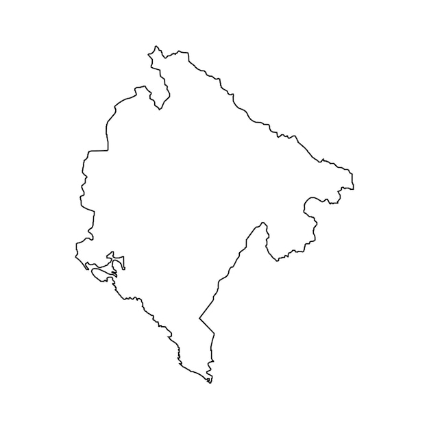 Montenegro map icon